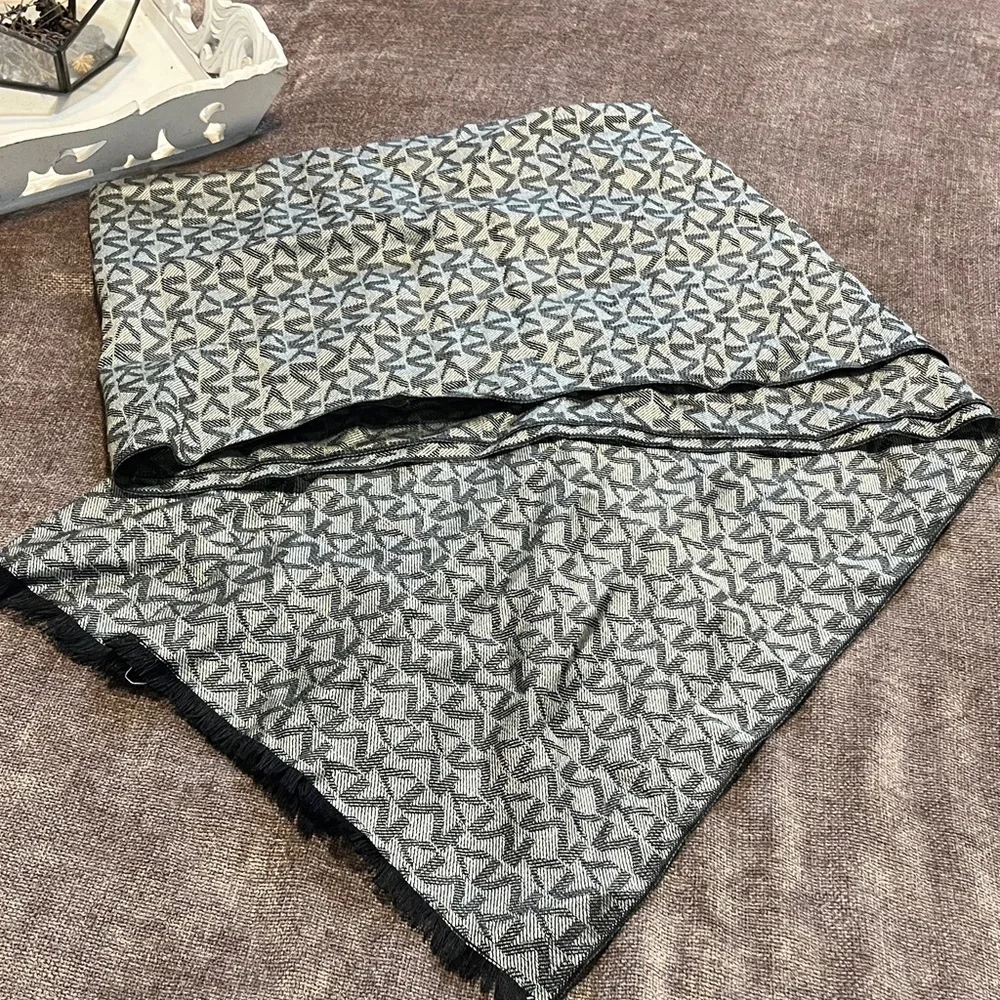 MICHAEL Michael Kors Colorblocked MK Patterned Scarf